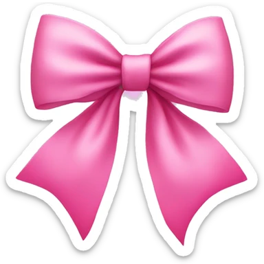 Pink bow sticker
