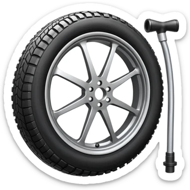 bike tire  pump sticker