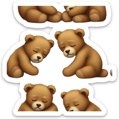 TEDDYBEARS sleeping sticker