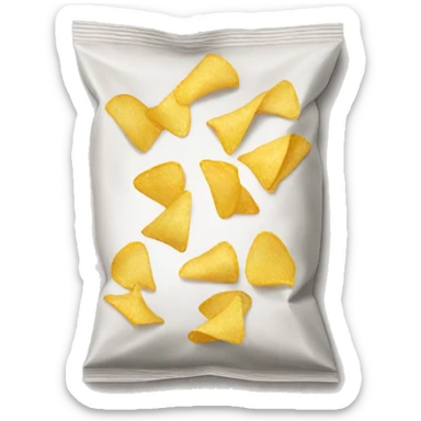 plain bag of chips sticker