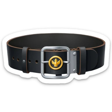 black military belt sticker