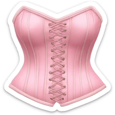 Vintage pink pastel corset sticker
