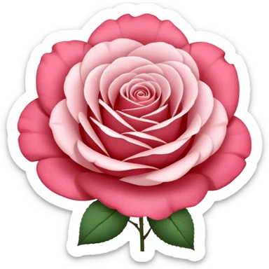 rose shape flower, no stem, no leaves, no green, now make THE FLOWER WHITE, what dont you understand about no leaves? sticker