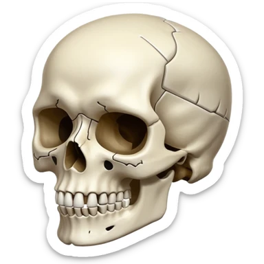 A skull sticker