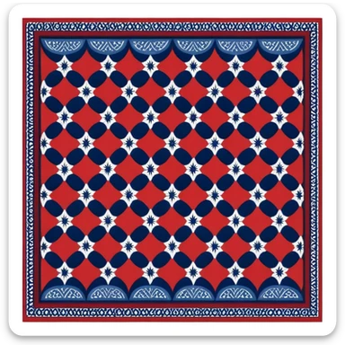 sindhi traditional ajrak cloth  sticker