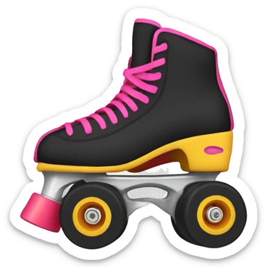 Hockey quad roller skate sticker