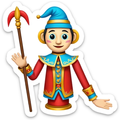 wood puppet sticker