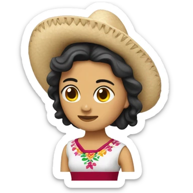 Mexican muñeca de trapo sticker