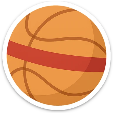 Flat design style ball sticker