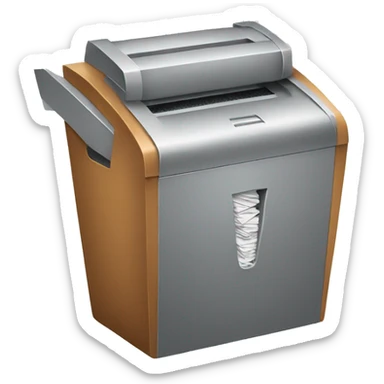 paper shredder sticker