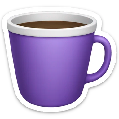 Purple cup sticker