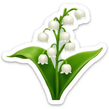 lily of the valley sticker