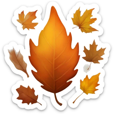 autumn vibe cadle sticker