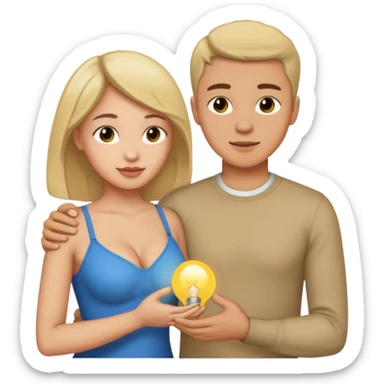 Çıplak erkek çıplak kızın memelerini elliyor sticker