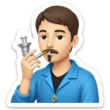 Smoking hookah sticker