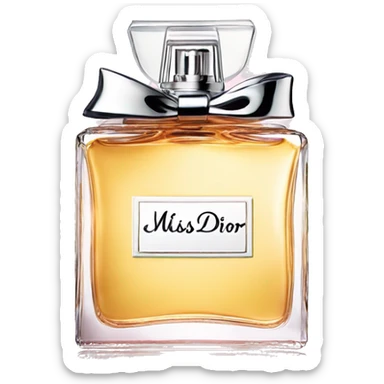 Botella de perfume miss Dior sticker