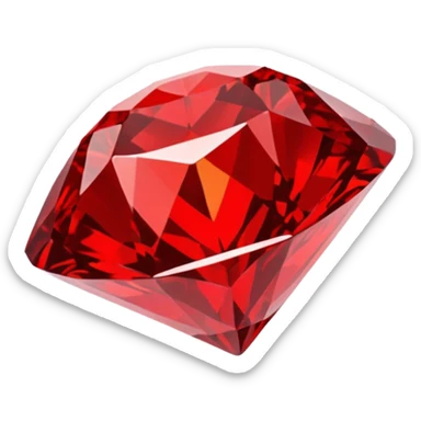 red diamond emoji sticker