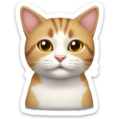 Gato con lazo  sticker