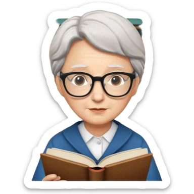 ancient The wise librarian sticker