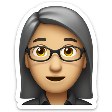 a Ffrench person speaking English sticker