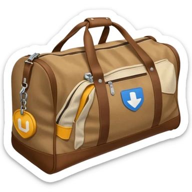 Duffel bag sticker