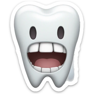 A tooth hero sticker