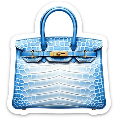 hermes birkin himalayan bag sticker