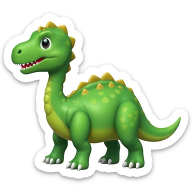 green dino toy sticker