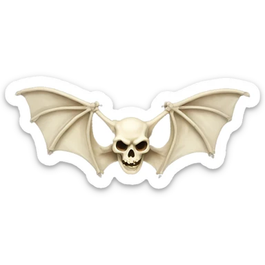 Bat skeleton sticker