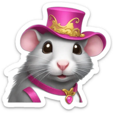 flamboyant transgender rat sticker