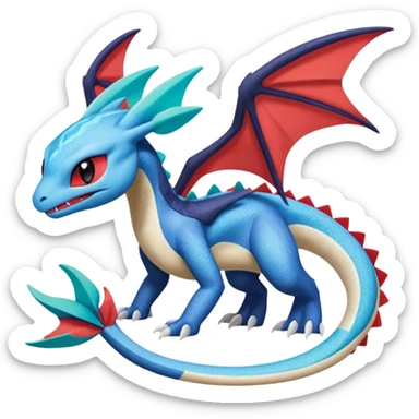 Meloetta-Salamence-Salandit-Latios-Stitch-Toothless-Fakémon-creature-hybrid sticker