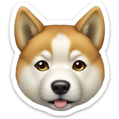 Akita inu hérisson sticker
