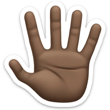 Three fingers crossed sticker