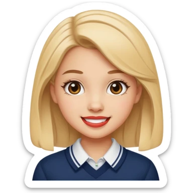 Baddie preppy aesthetic cute sassy sticker