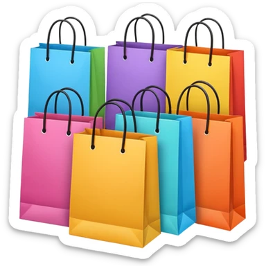 Shopping bags sticker