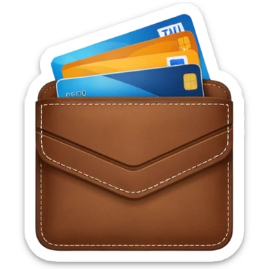 wallet credit card sticker