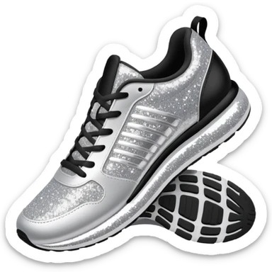 glitter running shoes no brand sticker