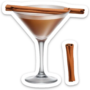 cinnamon martini with only 1 cinnamon stick sticker