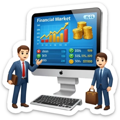 financial market sticker