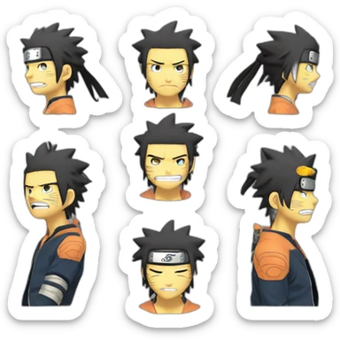 Naruto Shippuden expresiones sticker