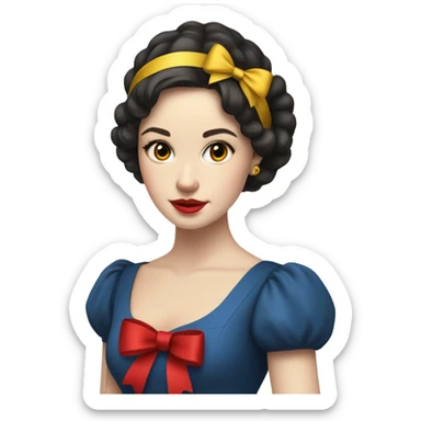 Snow white sticker