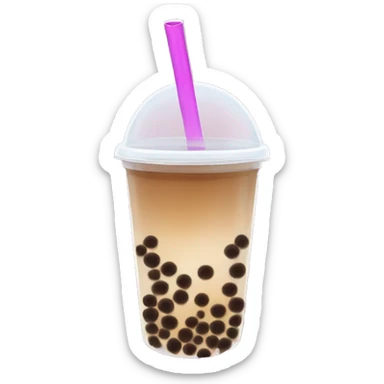 Bubble tea sticker