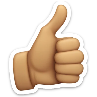 Thumbs up sticker