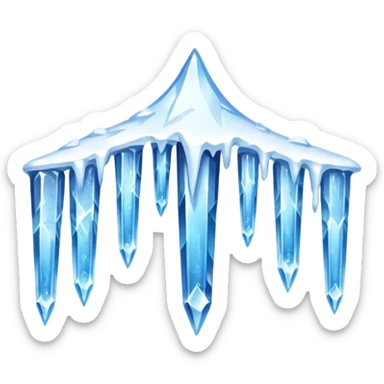 Icicles and Frozen Snow sticker