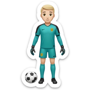 soccer goalkeeper full body sticker