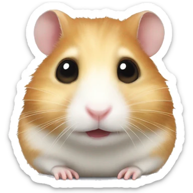 Graj hamster with bóg eyes sticker
