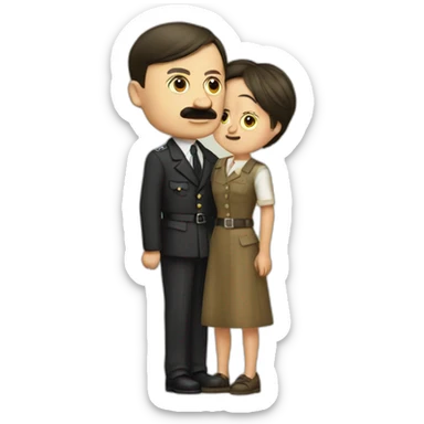 Hitler et sa mère sticker