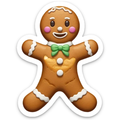 Gingerbread stylized sticker