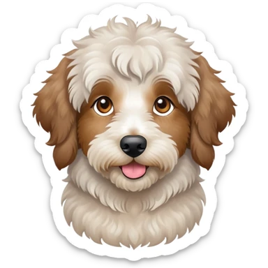 Tan aussiedoodle  sticker