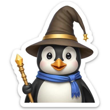 Pinguino stregone  sticker